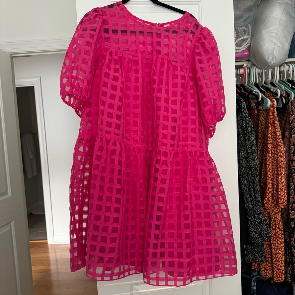 English factory pink mini dress